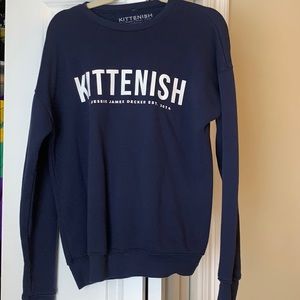 Navy Kittenish Sweatshirt